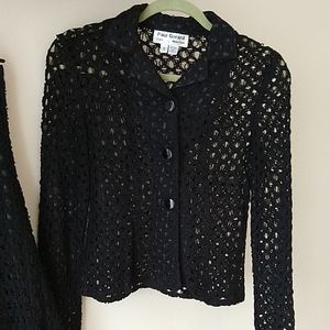 Paul Gerard size 2 dress black top and skirt